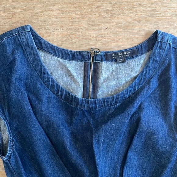 Women’s size US 4 All Saints dress in denim - Picture 2 of 3